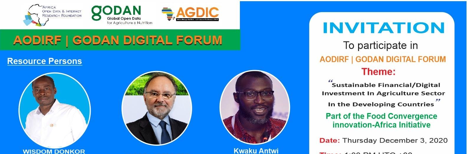 Join GODAN/AODIRF Digital Forum today!